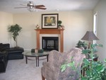 Family Room w/ staged furniture