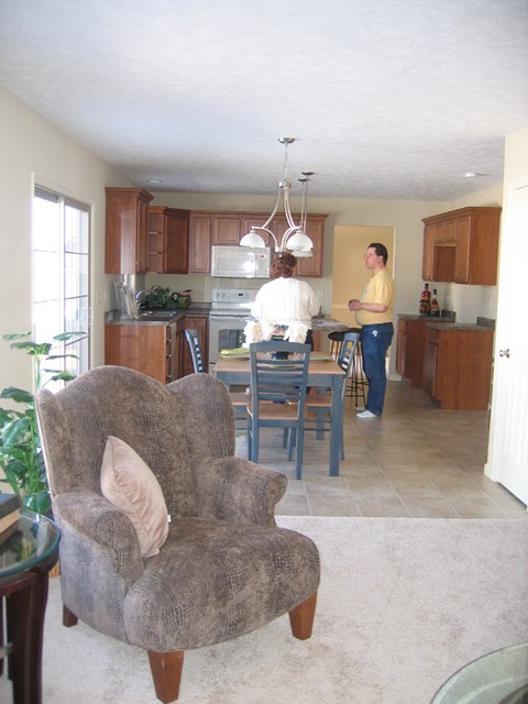 Viewing kitchen from the Family Room