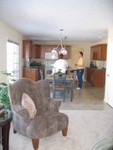 Viewing kitchen from the Family Room