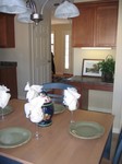Eating area in the kitchen