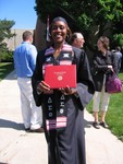 Lynda the proud graduate