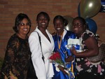 Auntie Jewel, me, Rashida and Erica