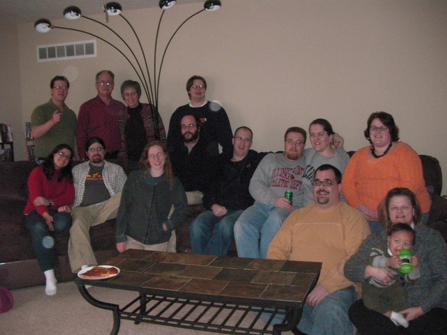 A group picture at Nico's 1st b-day party