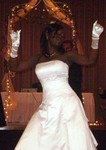 Rashida dancing to Cupid Shuffle