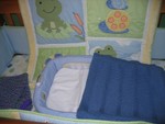 Closeup of the Secure Sleeper inside the crib