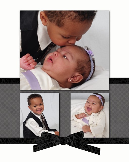 Nicholas 2 years & Akilah 3 months collage