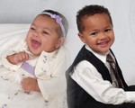 Akilah - 3 months, Nicholas 2 years