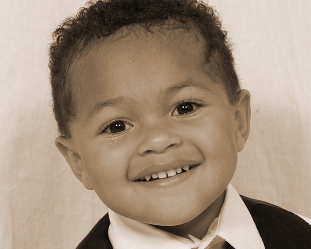 Nicholas before he wiped away his tears
