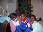 Rashida, Deprise, Jamaal, Lynda and Omar in the back  acting silly