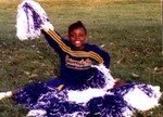 Rashida in Widget cheerleading