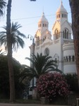 Church near the Hotel Diplomac in Rome (look palm trees)