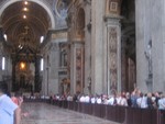 Inside St. Peters Basilica