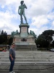 Jason with Statue of David Replica (not allowed to take pictures in the museum where the original statue resides)