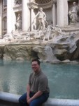 Jason at Trevi Fountain