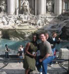 Both of us at Trevi Fountain