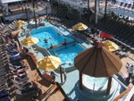 Another view of pool from upper deck