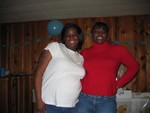 Vicki and me at the Shower
