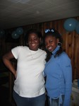 Vicki and Rashida at the Shower