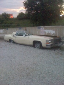Car crunched